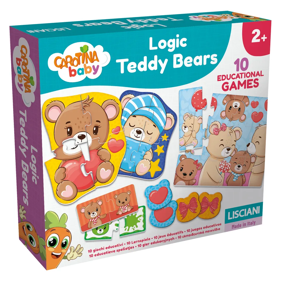 lisciani-carotina-baby-logic-teddy-bears-jeu-logique-b-b-oursons image 1