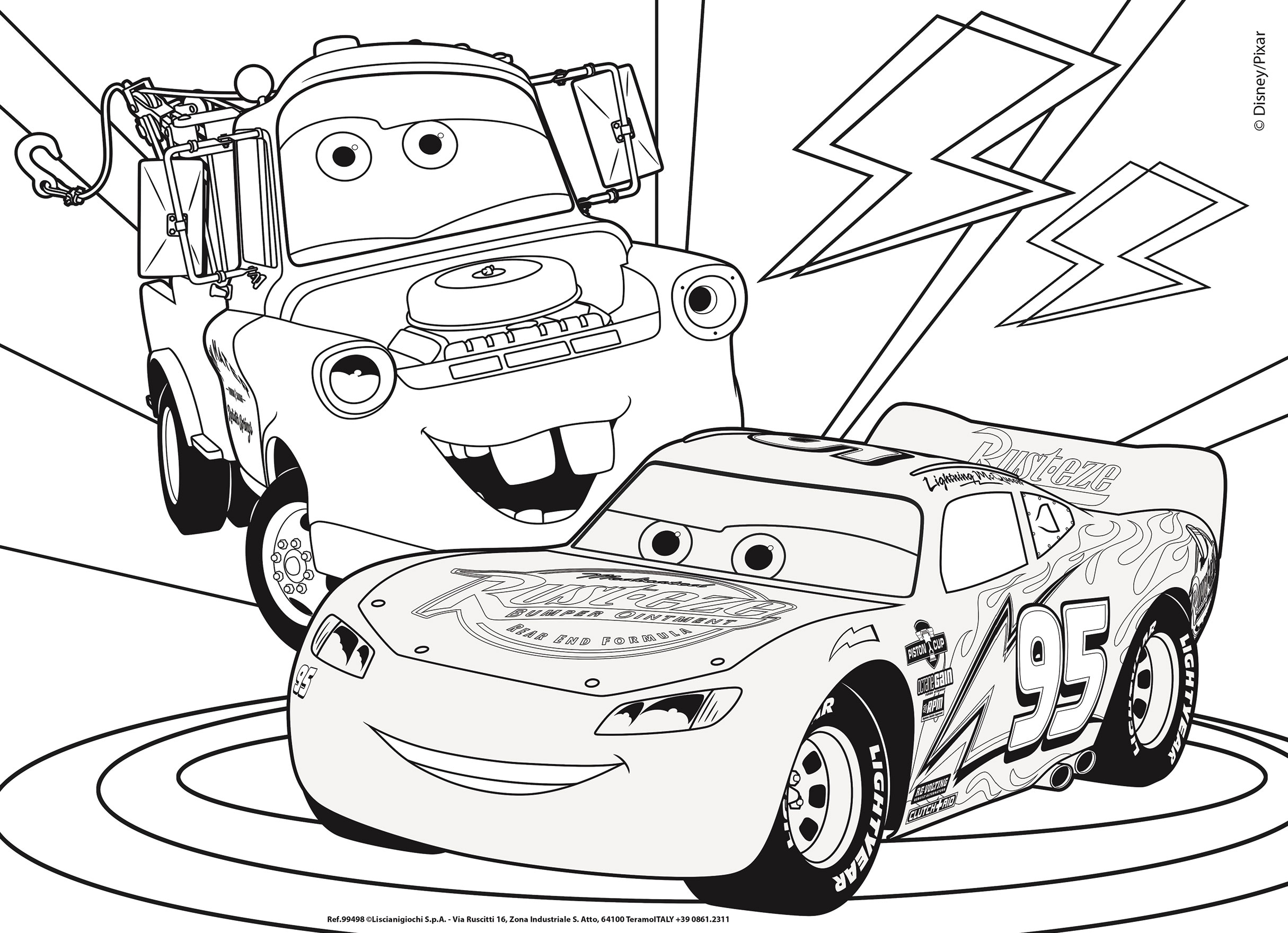 lisciani-disney-puzzle-df-m-plus-24-cars-puzzle-coloriage image 3