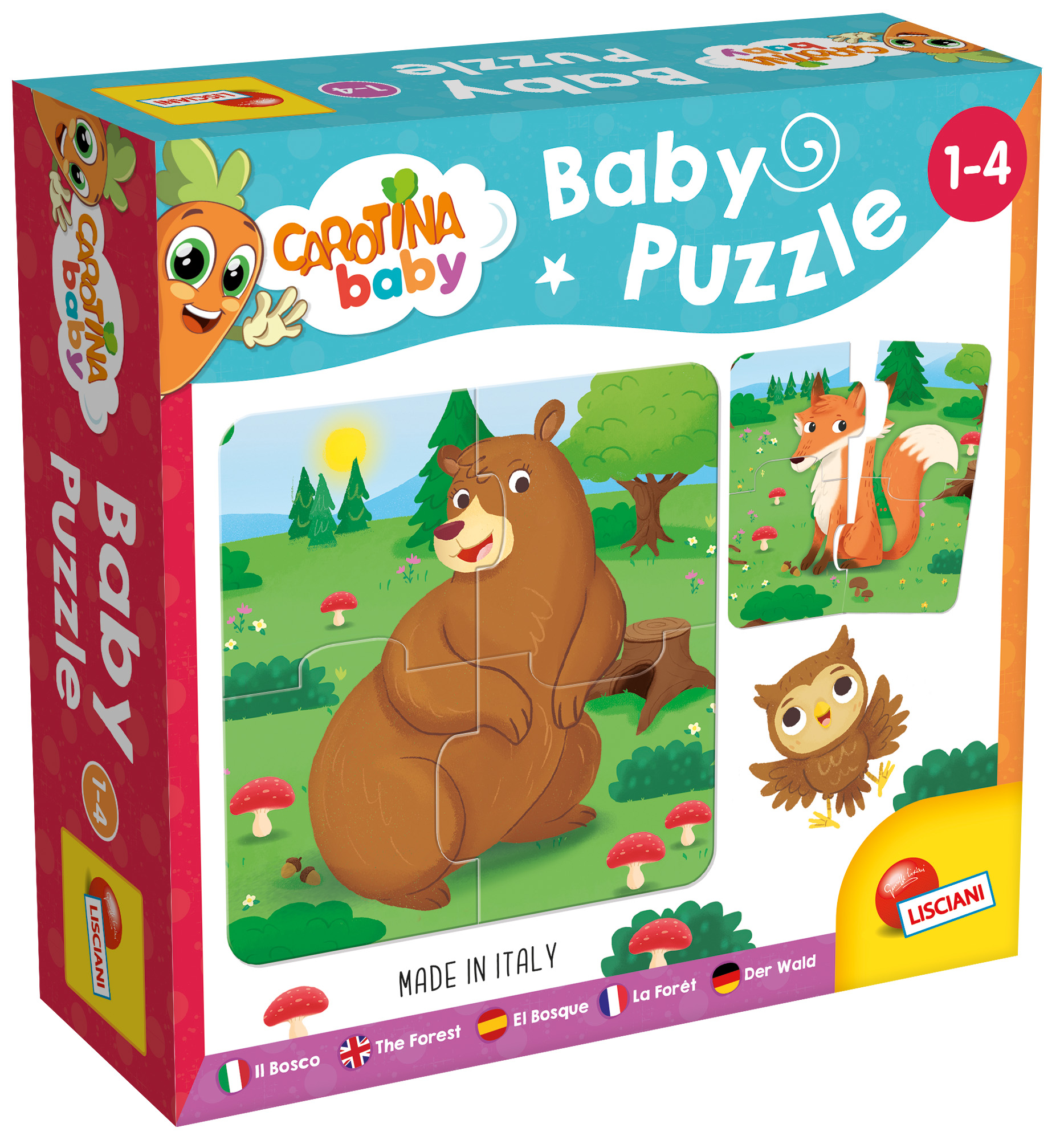 lisciani-carotina-baby-puzzle-il-bosco-amis-de-la-for-t image 1