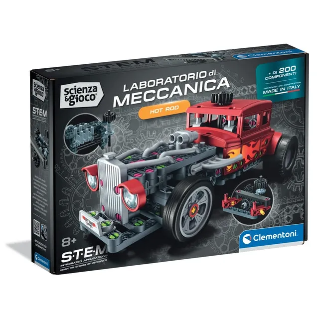 clementoni-science-play-build-fire-hot-rod-m-canique-211-pi-ces image 1