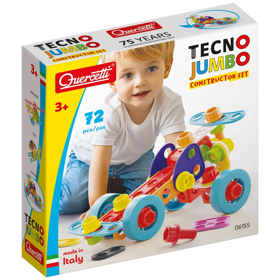 quercetti-6155-tecno-jumbo-jeu-de-construction-bricolage-sans-outils image 1