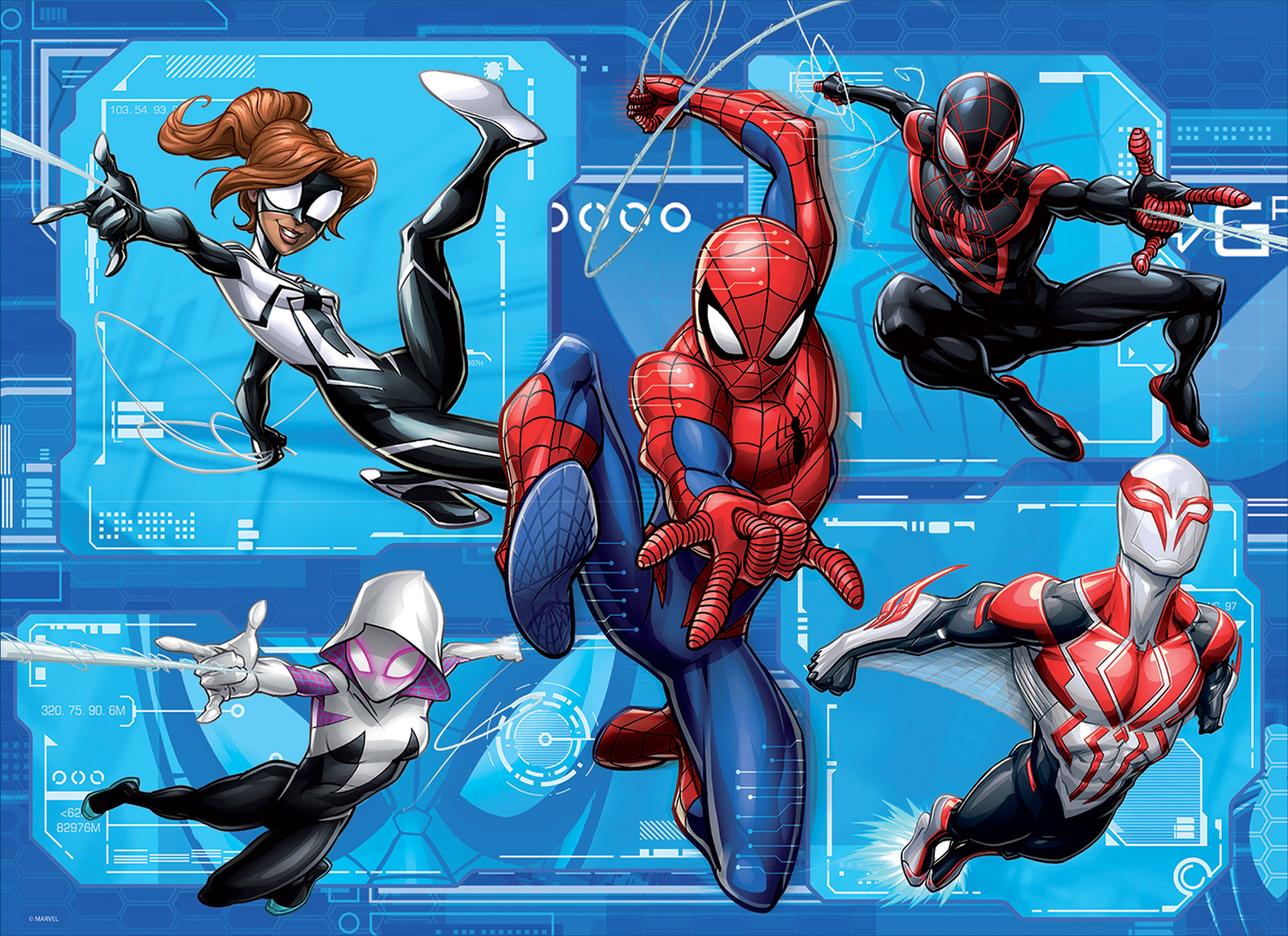 lisciani-marvel-spider-man-puzzle-maxi-floor-108-coloriage image 2