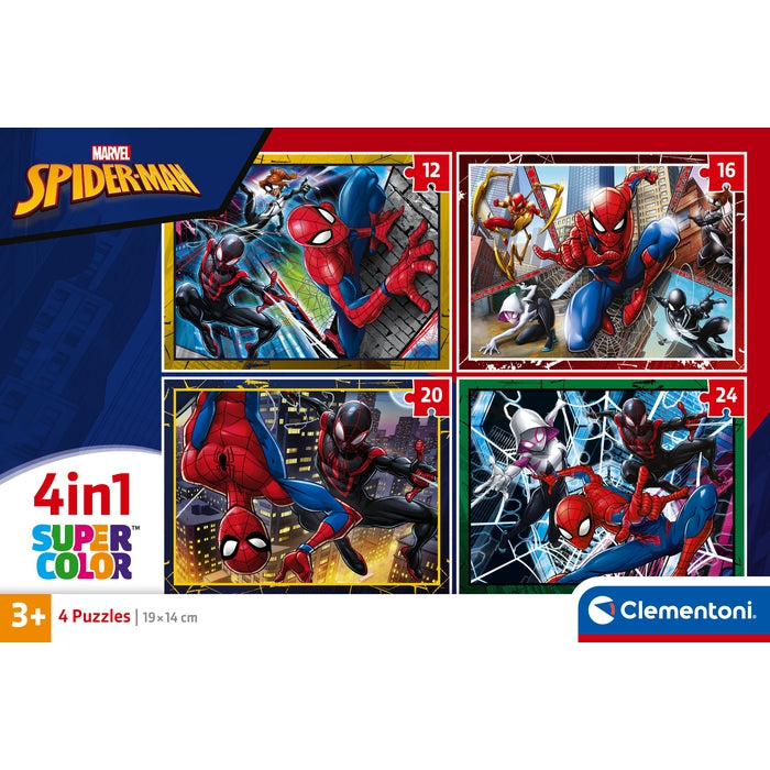 clementoni-spider-man-puzzle-enfant-4-en-1-12-16-20-24-pi-ces image 7