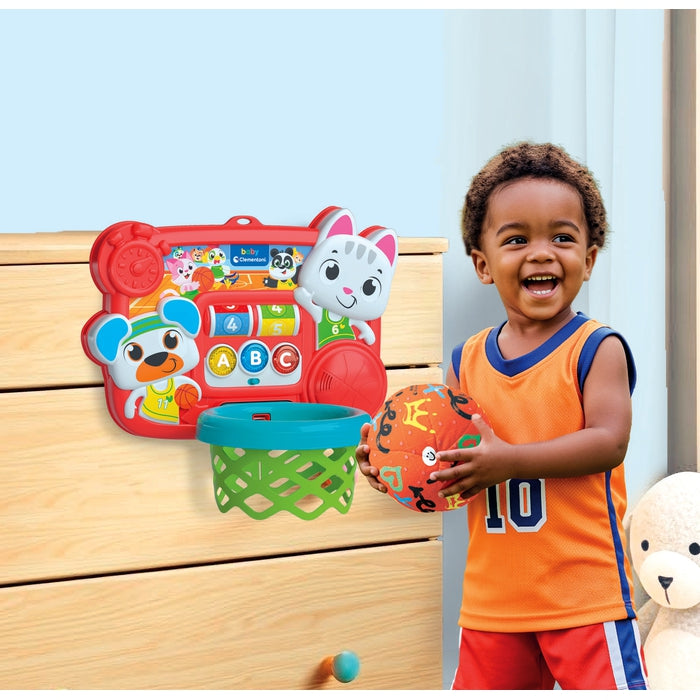 baby-clementoni-panier-mire-et-tire-interactif-avec-ballon image 5