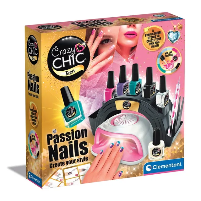 clementoni-crazy-chic-passion-nails-kit-nail-art image 1