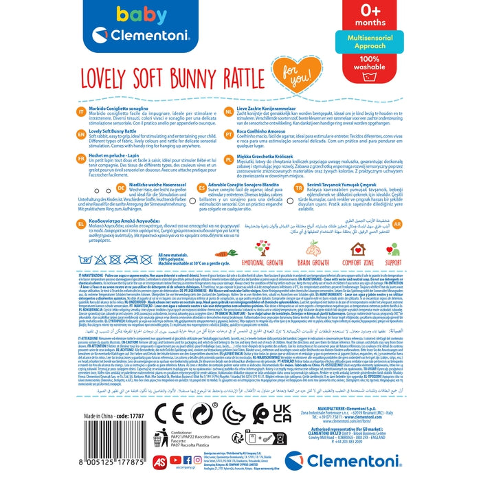 clementoni-baby-lovely-bunny-soft-rattle-doudou-hochet-lapin-0-mois image 4