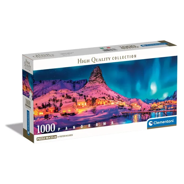 clementoni-colorful-night-over-lofoten-islands-puzzle-1000-pi-ces-98-x-33-cm image 1