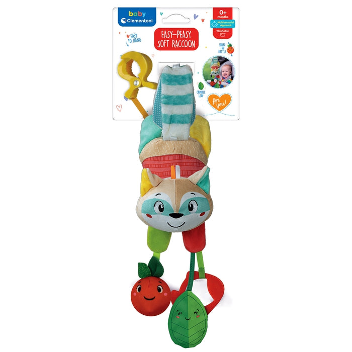 baby-clementoni-easy-peasy-soft-raton-laveur-peluche-d-veil image 2