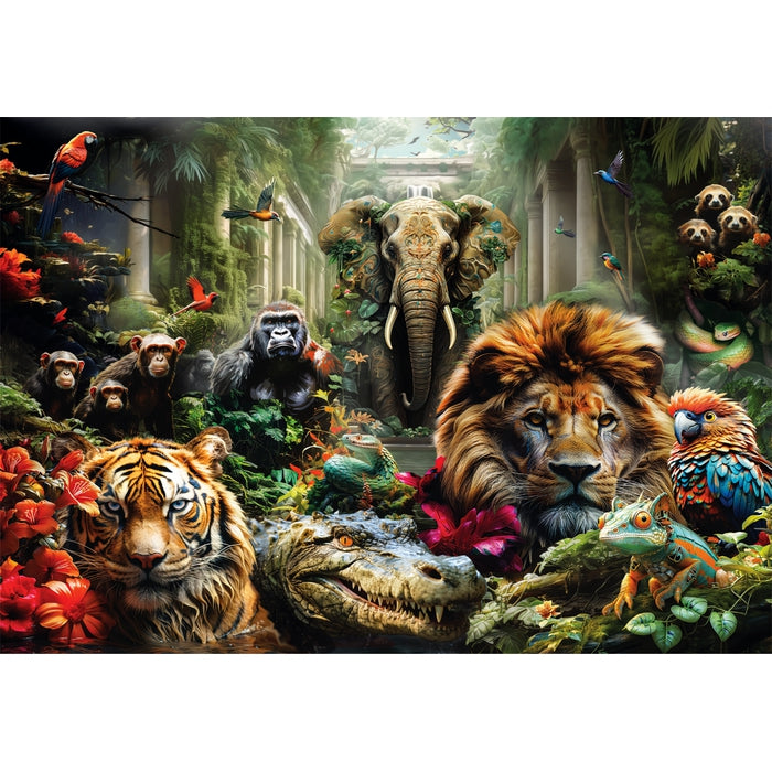 clementoni-collection-puzzle-1000-pi-ces-mystic-jungle-animaux image 2