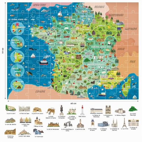 headu-la-france-d-couvrir-puzzle-g-ant-108-pi-ces-25-monuments-3d image 5