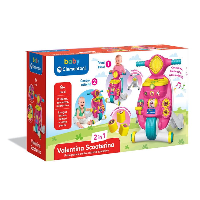 clementoni-baby-clementoni-valentina-scooterina-trotteur-premiers-pas-2-en-1 image 2
