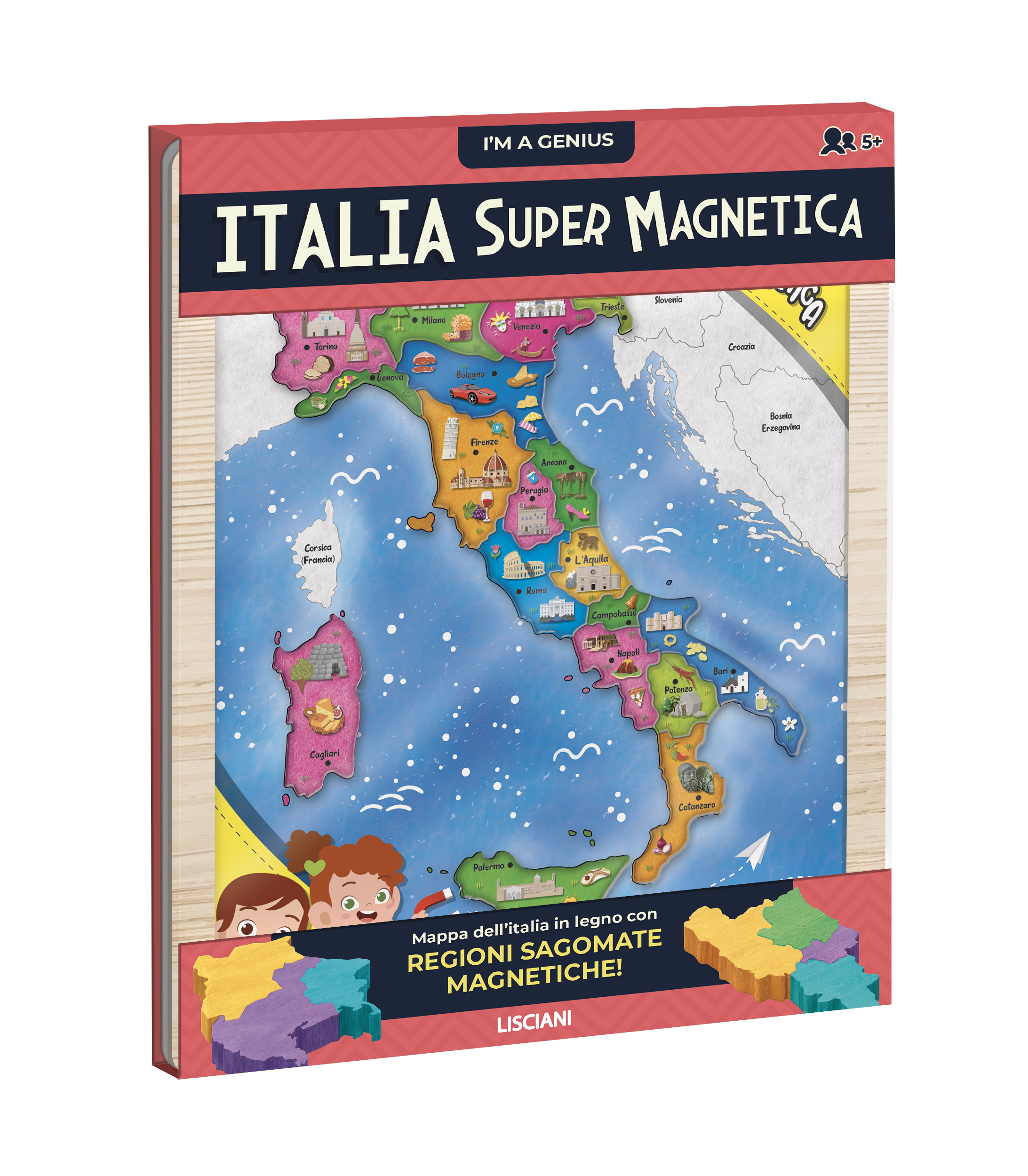 lisciani-i-m-a-genius-italia-supermagnetica-puzzle-magn-tique-en-bois-italie-20- image 1