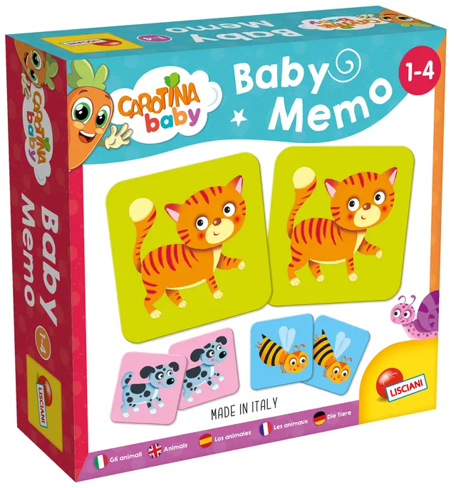 lisciani-carotina-baby-memo-animali-jeu-de-m-moire-b-b image 1