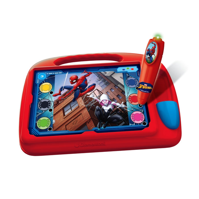 clementoni-travel-quiz-spiderman-jeu-ducatif-interactif-avec-stylo-lectronique image 2