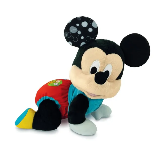 clementoni-disney-baby-mickey-gattona-con-me-peluche-interactif-qui-rampe image 1