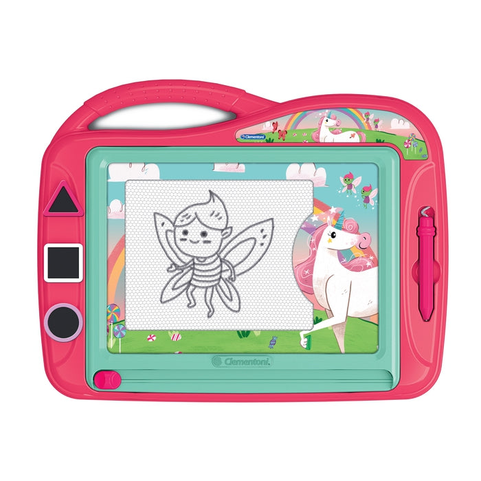 clementoni-magnetic-drawing-board-licornes-ardoise-magnetique-enfant-4-6-ans image 2