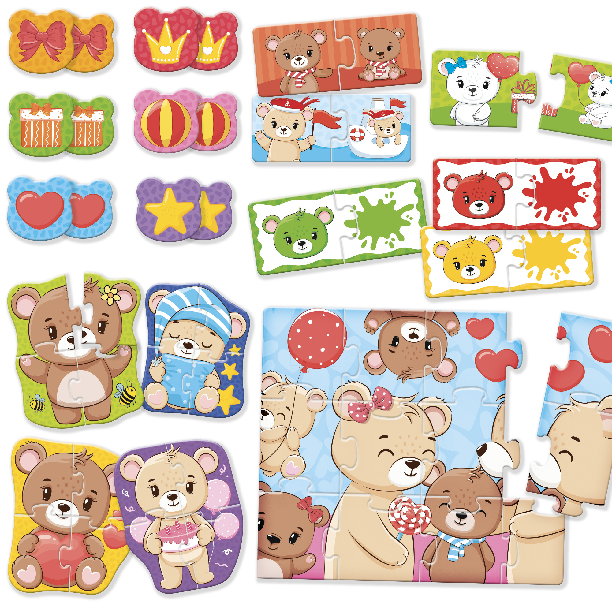 lisciani-carotina-baby-logic-teddy-bears-jeu-logique-b-b-oursons image 2