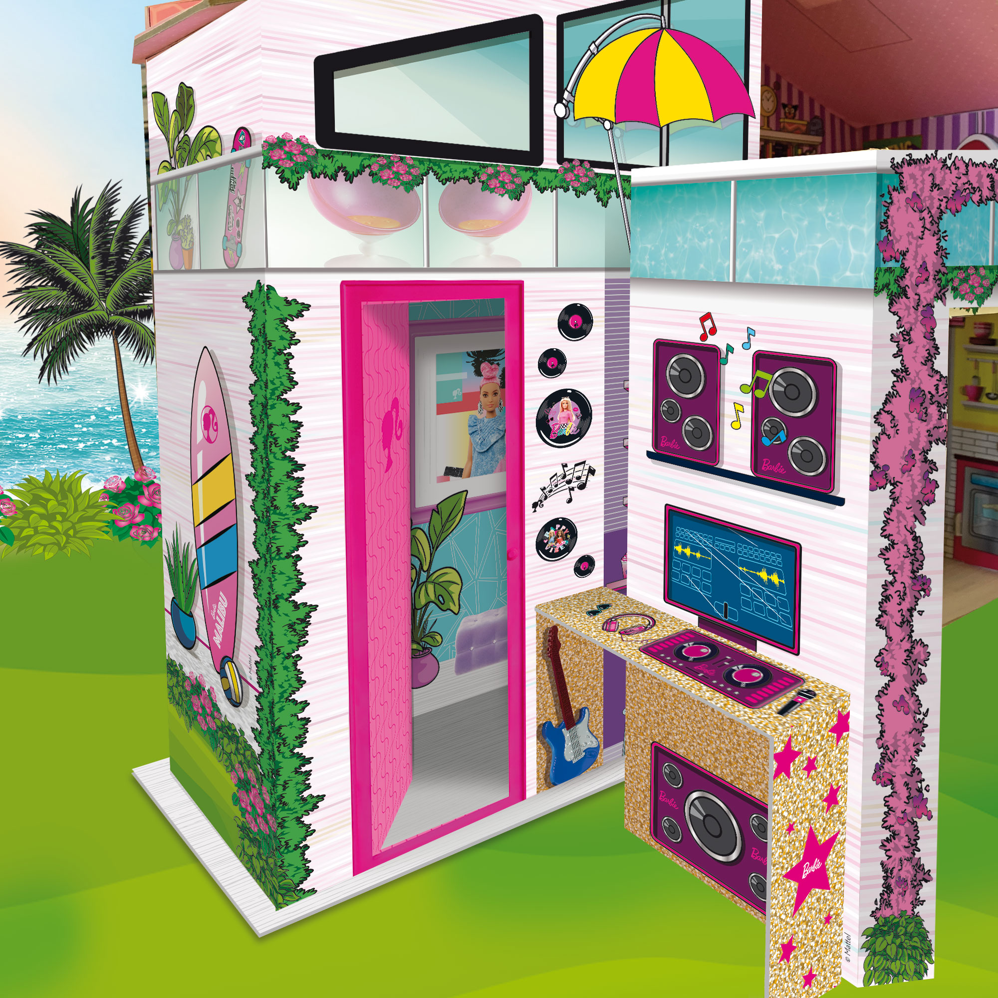 lisciani-barbie-dream-summer-villa-avec-poup-e-villa-2-tages image 8