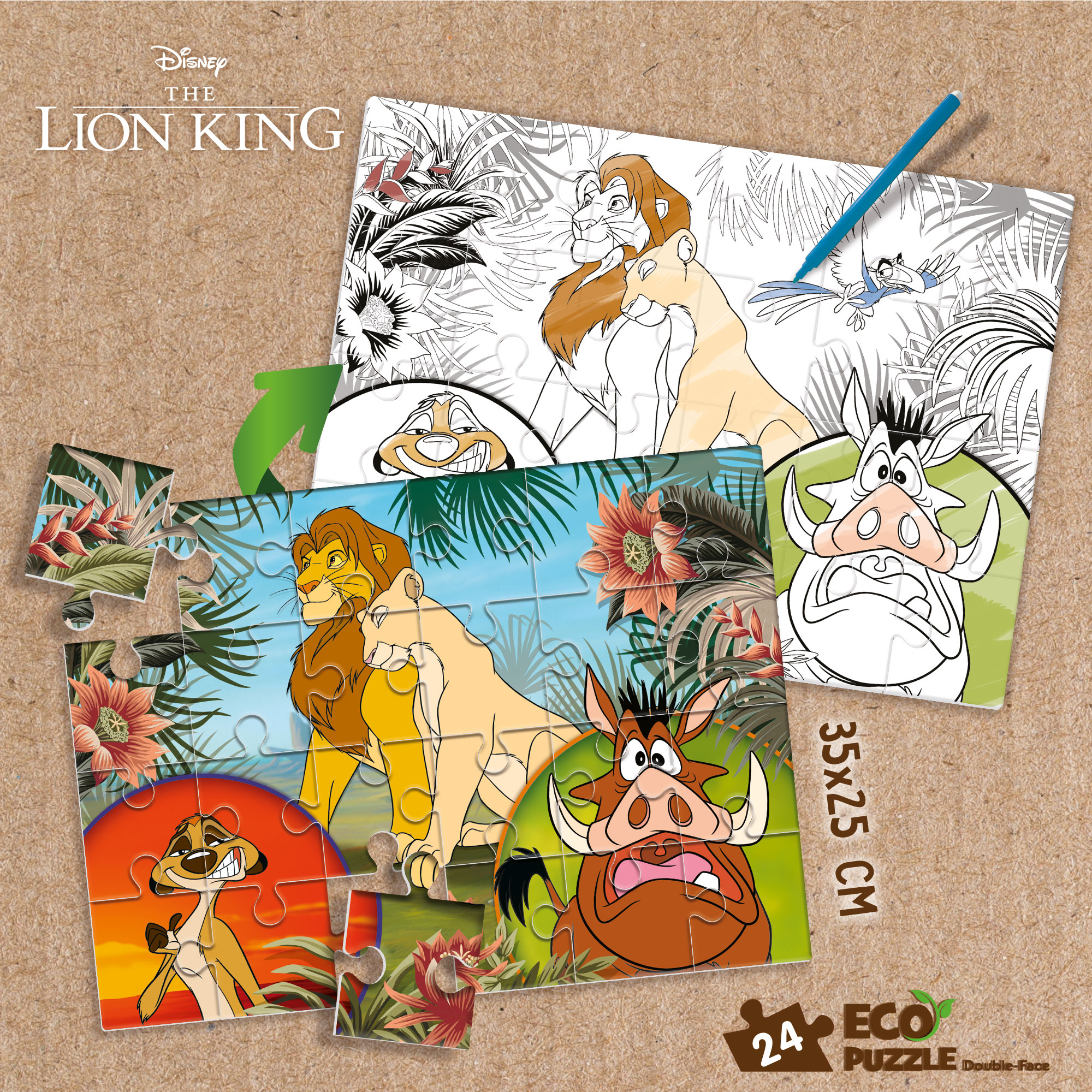 lisciani-disney-eco-puzzle-mini-df-24-le-roi-lion-24-pi-ces image 4