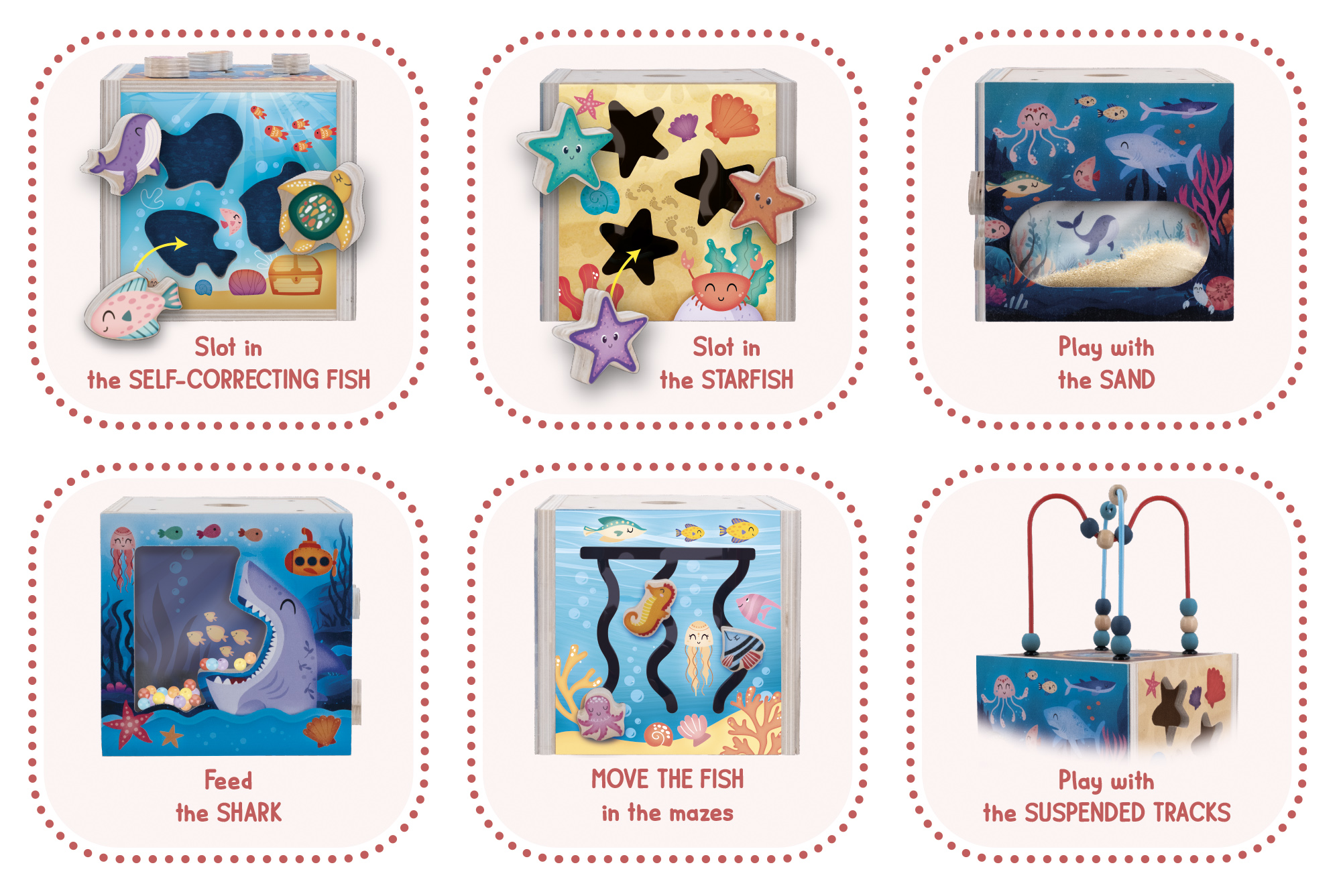 lisciani-montessori-legno-sensory-cube-the-ocean-cube-multi-activit-s image 3