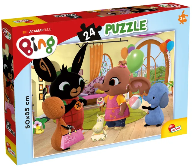 lisciani-bing-puzzle-plus-24-facciamo-festa-puzzle-24-pi-ces-50x35-cm image 1
