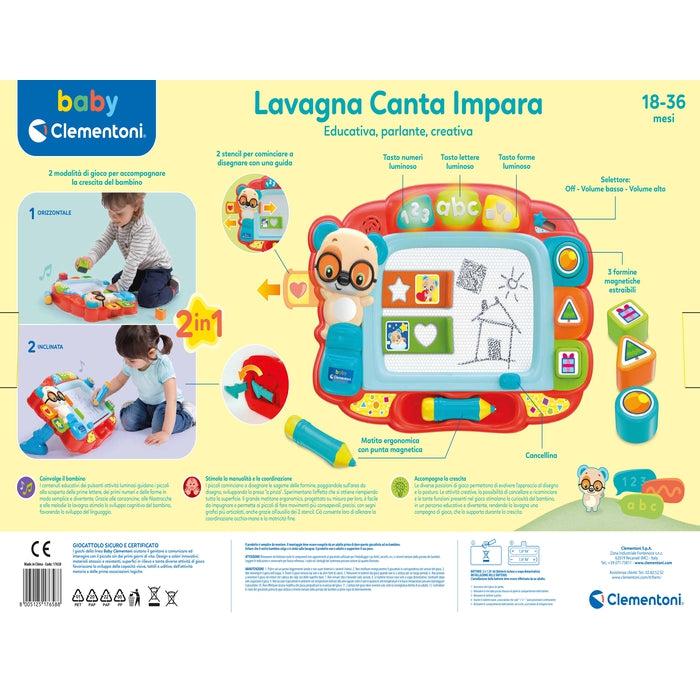 baby-clementoni-lavagna-canta-e-impara-tableau-musical-1-3-ans image 7