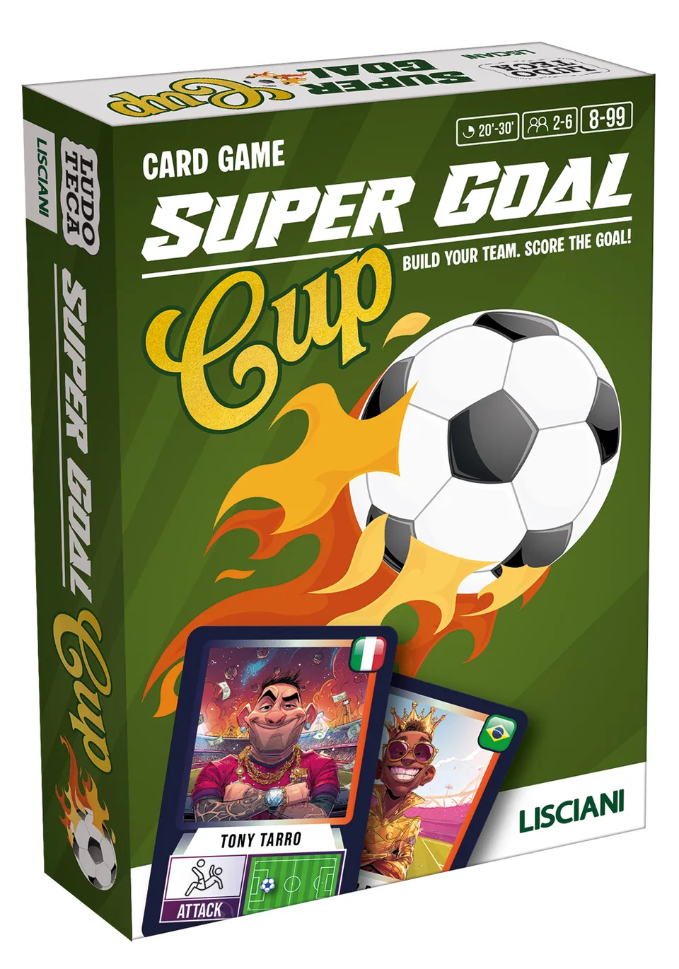 lisciani-ludoteca-super-goal-cup-jeu-de-cartes-football image 1