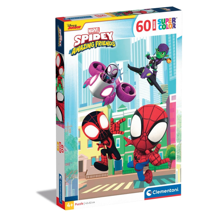 clementoni-spidey-and-his-amazing-friends-puzzle-60-maxi-pi-ces image 1
