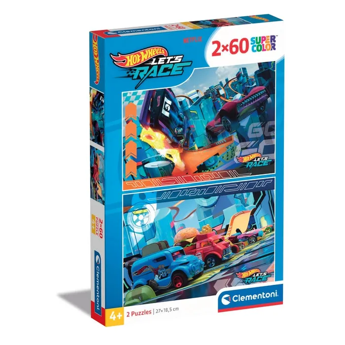 clementoni-hot-wheels-puzzle-enfants-2x60-pi-ces-27x19-cm image 1