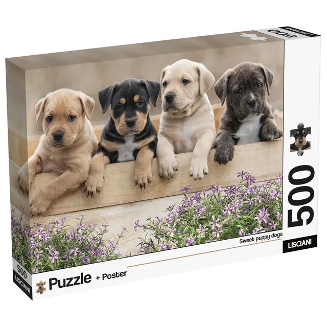 lisciani-puzzle-poster-dogs-500-pi-ces image 1