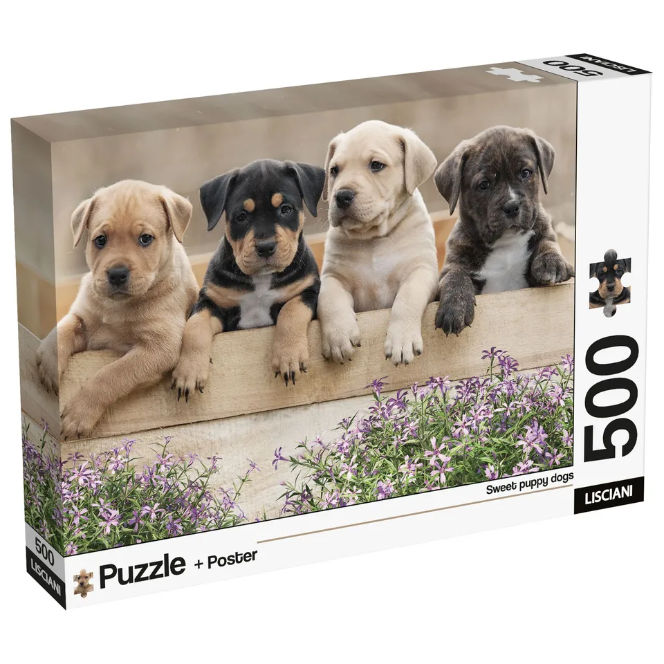 lisciani-puzzle-poster-dogs-500-pi-ces image 1