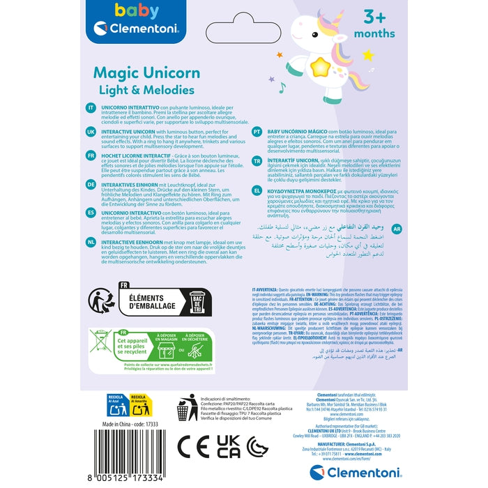 clementoni-baby-magic-unicorn-light-melodies-hochet-lumineux-b-b image 6