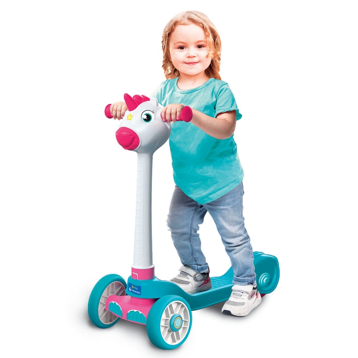 baby-clementoni-unicorn-push-scooter-trottinette-licorne-3-roues image 3