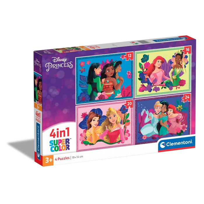 clementoni-disney-princess-4-en-1-puzzles-12-16-20-24-pi-ces image 1