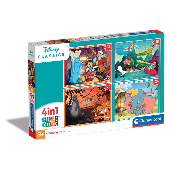 clementoni-disney-classics-puzzle-enfant-4-en-1-12-16-20-24-pi-ces image 1
