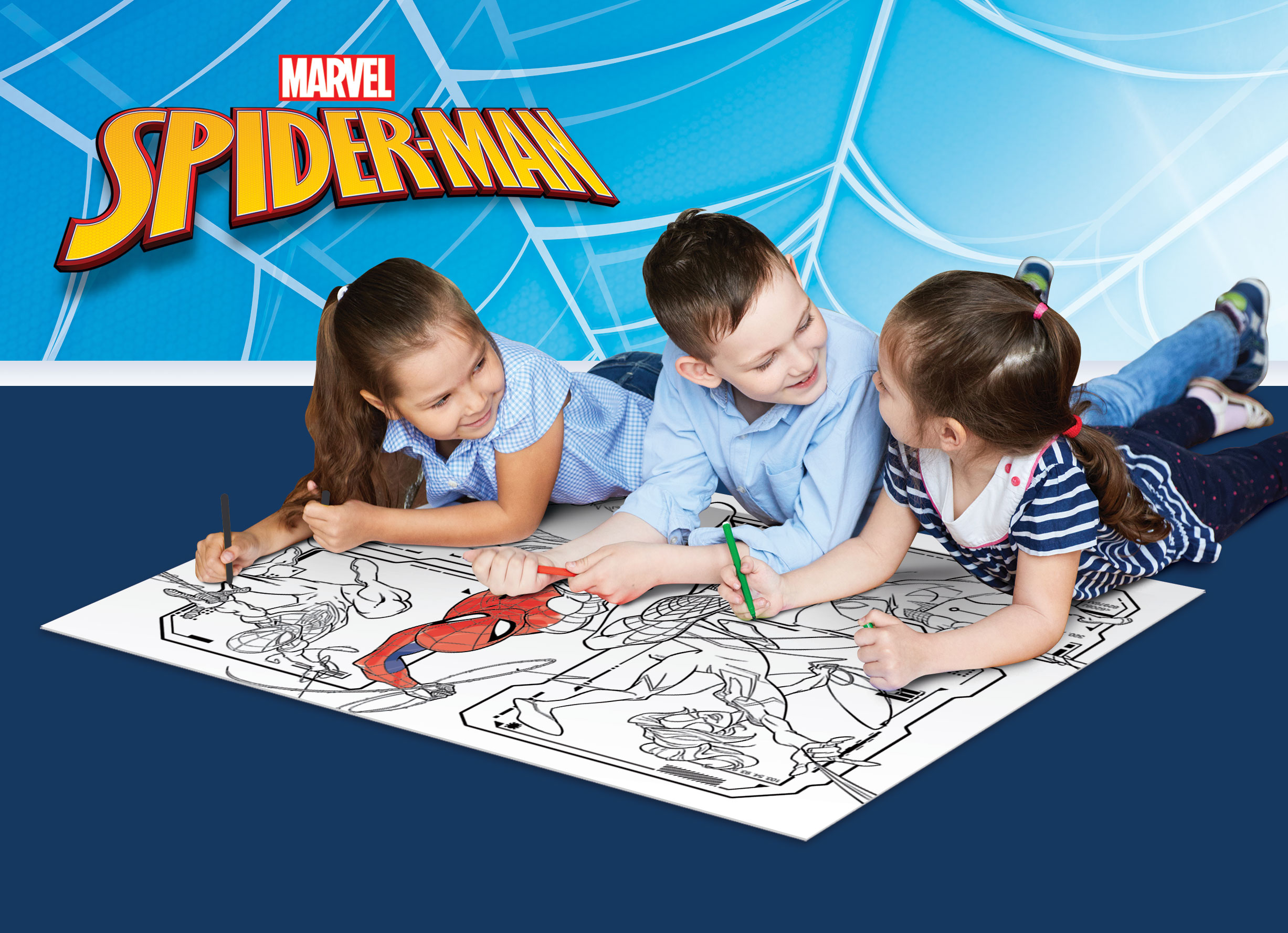 lisciani-marvel-spider-man-puzzle-maxi-floor-108-coloriage image 4