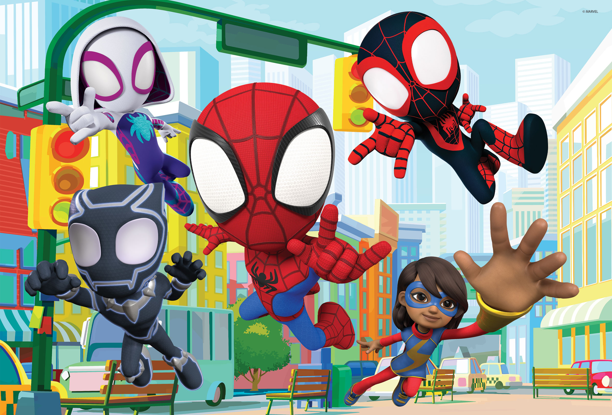 lisciani-marvel-puzzle-maxi-floor-double-face-2-x-24-spidey image 2