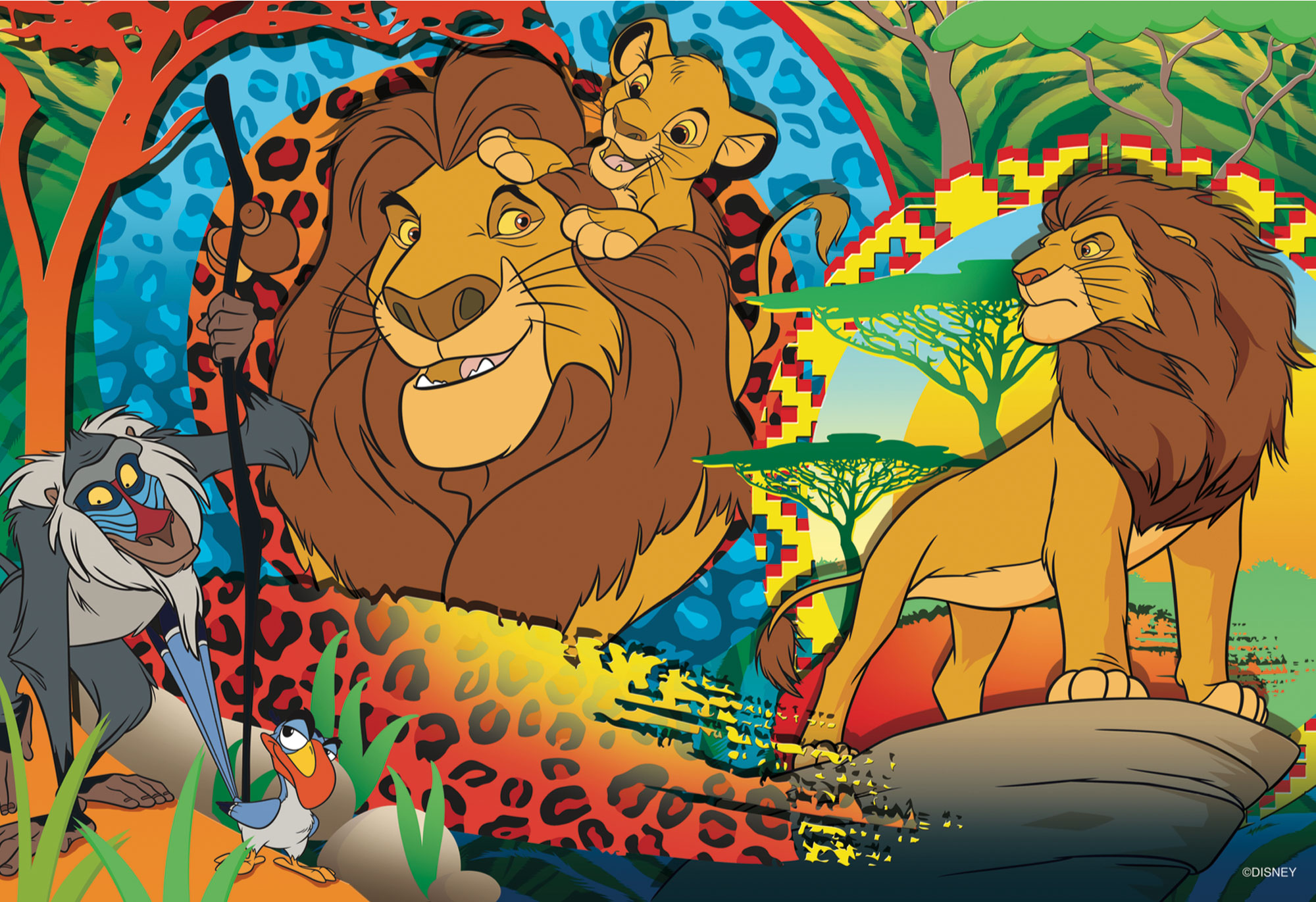 lisciani-disney-puzzle-plus-24-le-roi-lion-double-face image 2