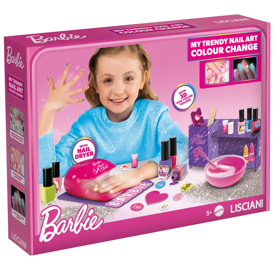 lisciani-barbie-my-trendy-nail-art-colour-change-kit-vernis-enfant image 1