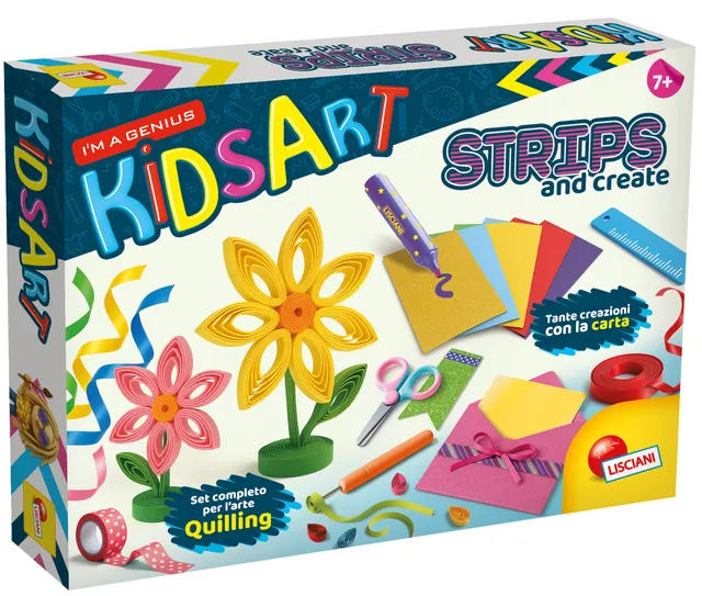 lisciani-i-m-a-genius-strips-and-create-kit-cr-atif-bandes-et-quilling image 1