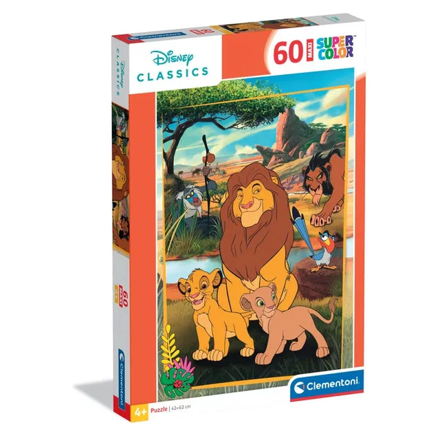 clementoni-puzzle-disney-classic-60-maxi-pi-ces-62-x-42-cm image 1