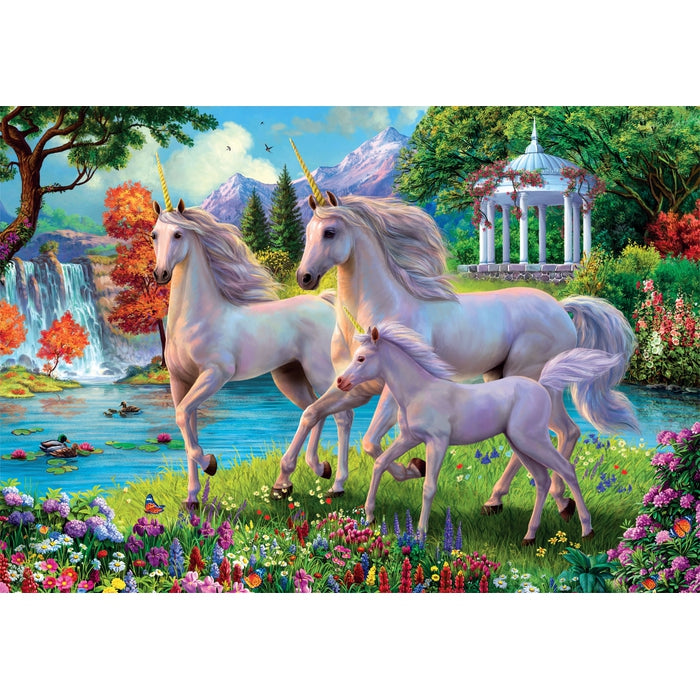 clementoni-unicorns-at-the-waterfall-puzzle-180-pi-ces-48-5-x-33-5-cm image 2