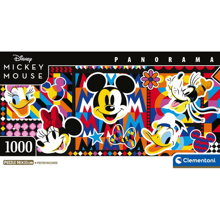 clementoni-puzzle-disney-mickey-mouse-1000-pi-ces-panorama-98-x-33-cm image 4