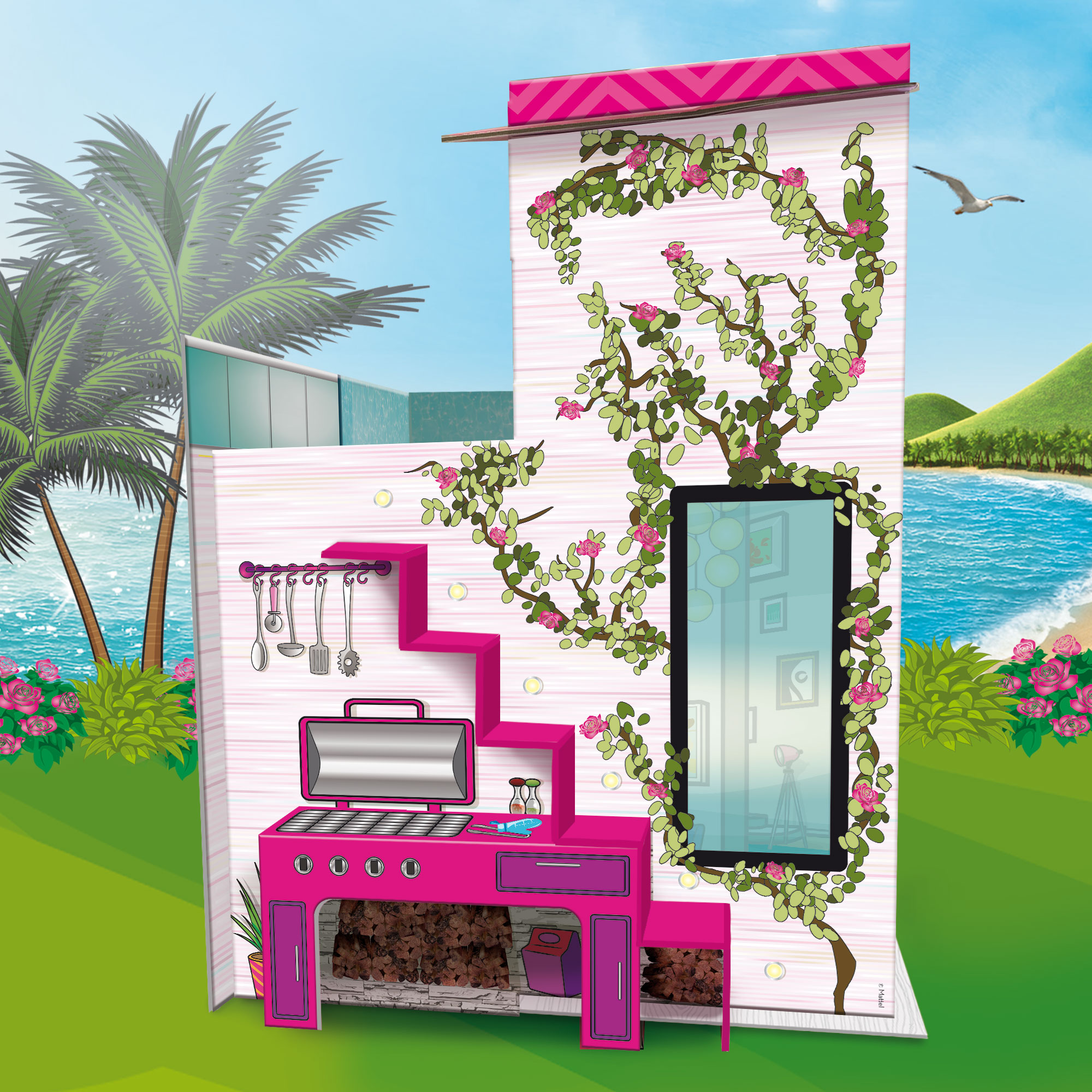 lisciani-barbie-dream-summer-villa-avec-poup-e-villa-2-tages image 4