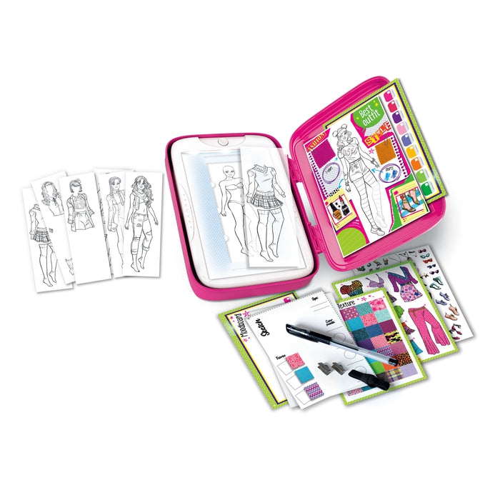 clementoni-idea-fashion-design-studio-livre-de-mode-avec-table-lumineuse image 3