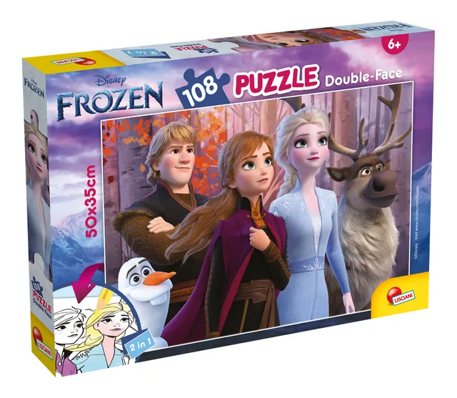 lisciani-disney-frozen-2-puzzle-double-face-plus-108-pi-ces image 1