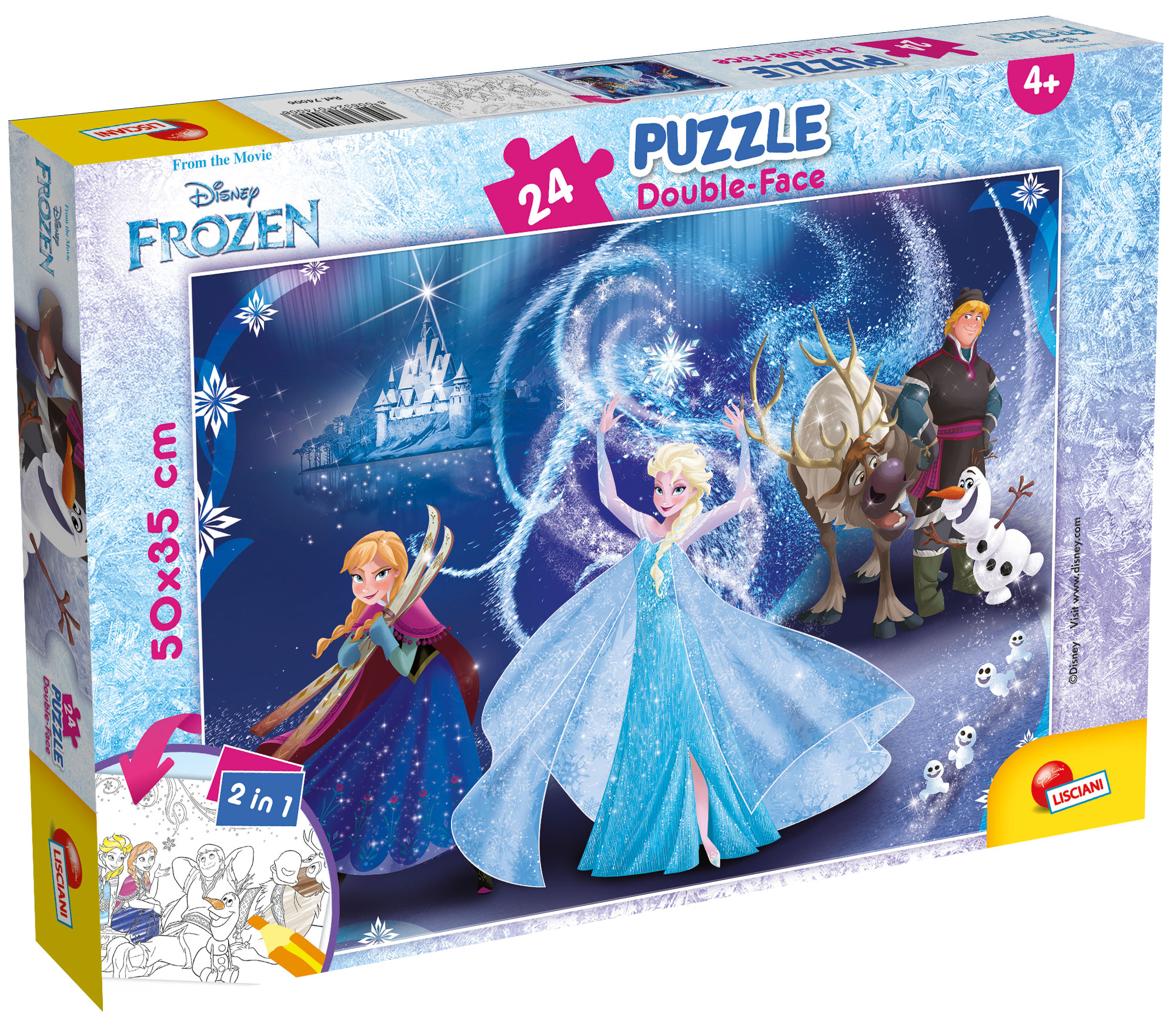lisciani-disney-puzzle-double-face-plus-24-pi-ces-frozen image 1