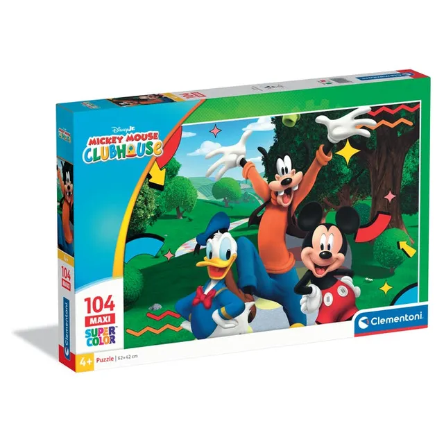 clementoni-puzzle-enfant-104-pi-ces-mickey-mouse-club-house-disney image 1
