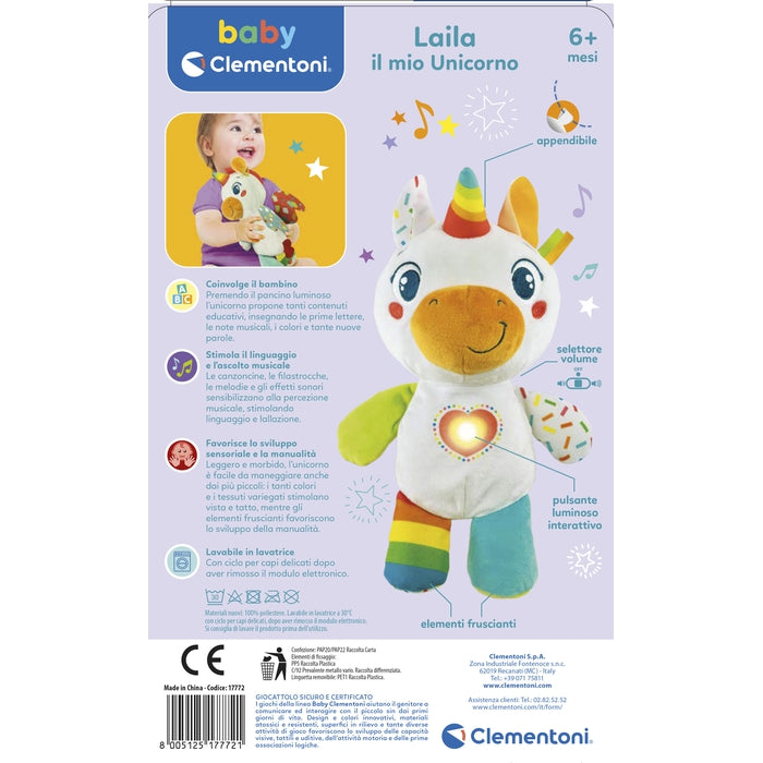clementoni-baby-laila-mon-licorne-peluche-interactive-musicale image 6