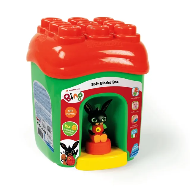 clementoni-clemmy-bing-soft-blocks-box-seau-1-3-ans-figurine-bing image 1
